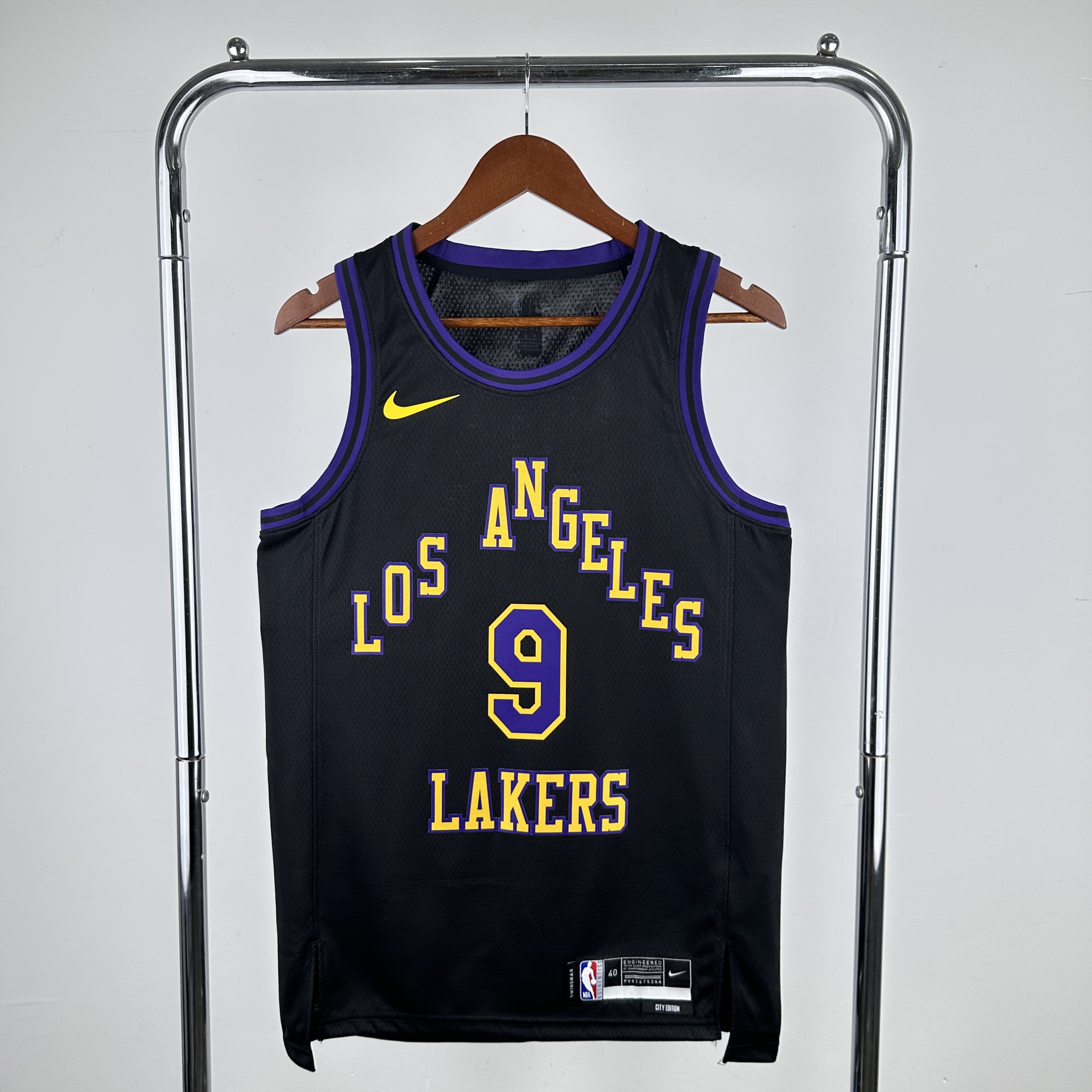 Men Los Angeles Lakers 9 James JR. Stitched black style #2 NBA 2024 Jersey->los angeles lakers->NBA Jersey